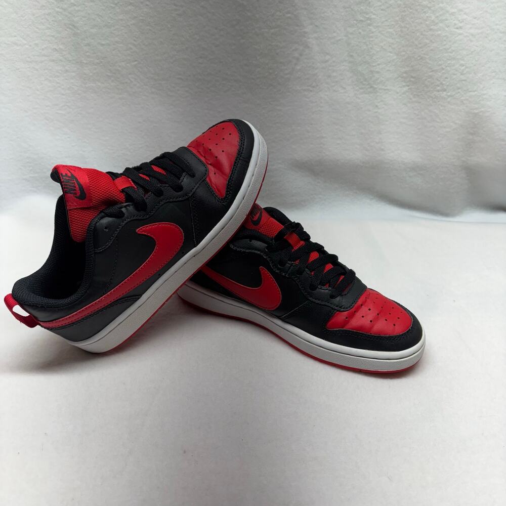 Nike Court Borough Low - Youth Size 5.5 - Red & Black - Picture 1 of 8